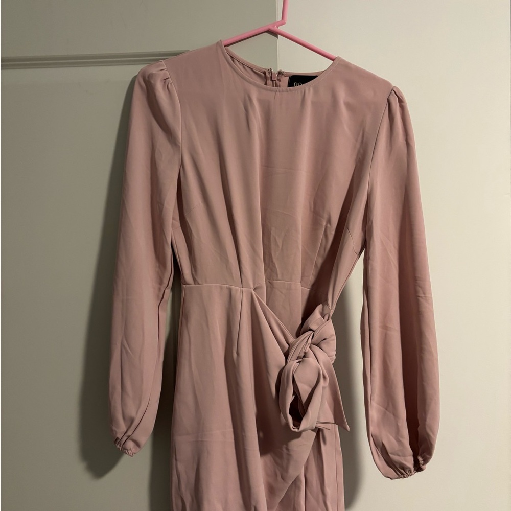DO+BE Pink Bishop Sleeve Sheath Dress